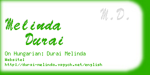 melinda durai business card